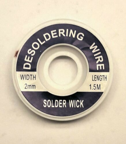 2.0 Mm Desoldering Braid Solder Remover Copper Wick Spool Wire Cable 1.5m Usa