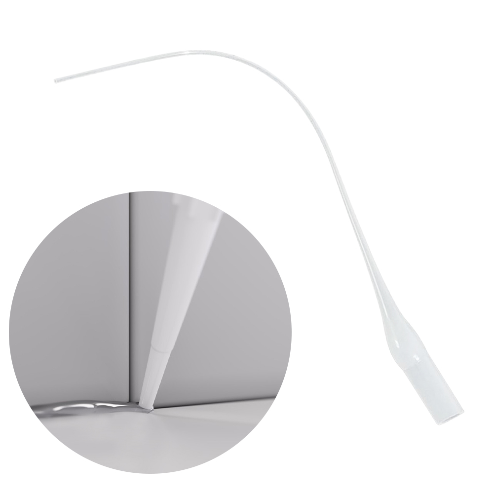 100pcs Mouse Tail For Lab Extender Glue Dropping Tube Dispensing Needle Plastic